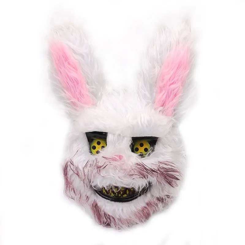 Máscara De Cosplay Bloody Bunny Halloween Horror Plush Cosplay