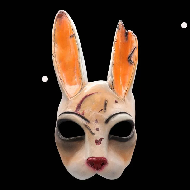 Máscara De Cosplay Deads By Daylights Bunny Latex Para Festa De Cosplay