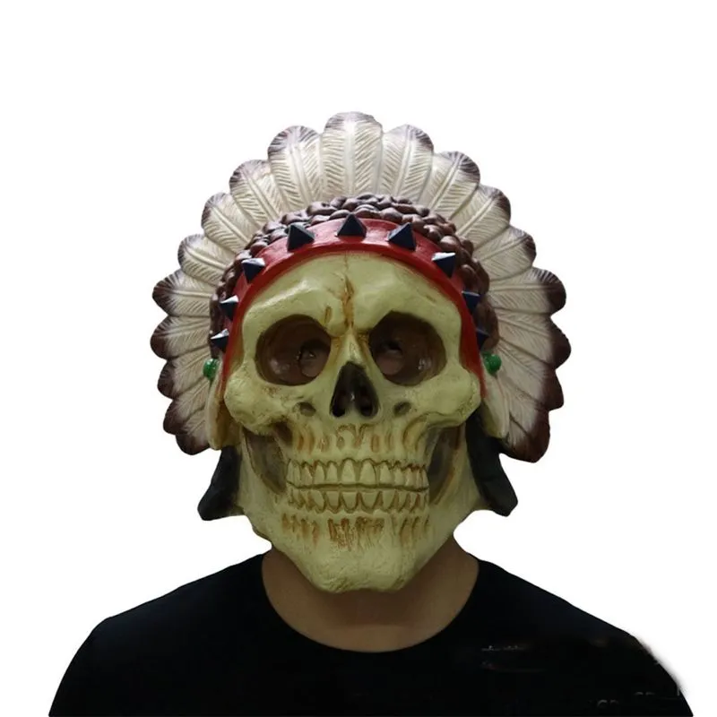 Máscara De Cosplay Skull Halloween Horror Scary Props Latex 700g