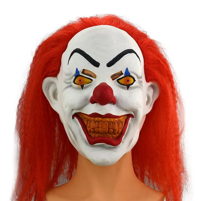 Capacete De Látex Mask Clown It Cosplay Masquerade Prop