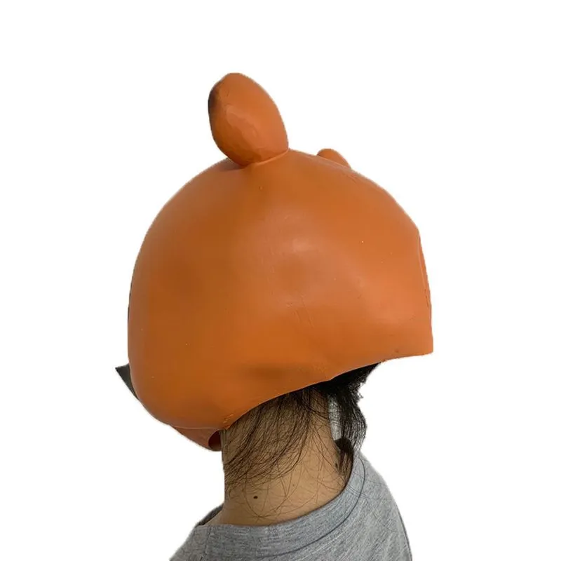 Máscara De Cosplay Animals Crossings Raccoon Latex Tamanho Único