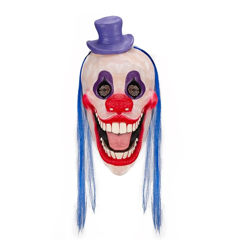Máscara De Cosplay Halloween Clown Latex Hood Cos Props