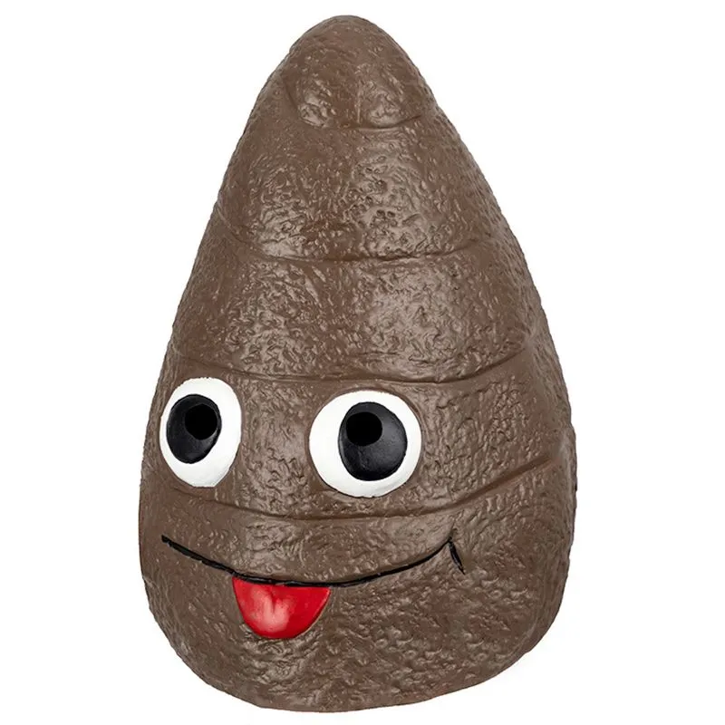 Paródia De Chapéu De Látex Mask Creative Poop Para Carnaval De Halloween