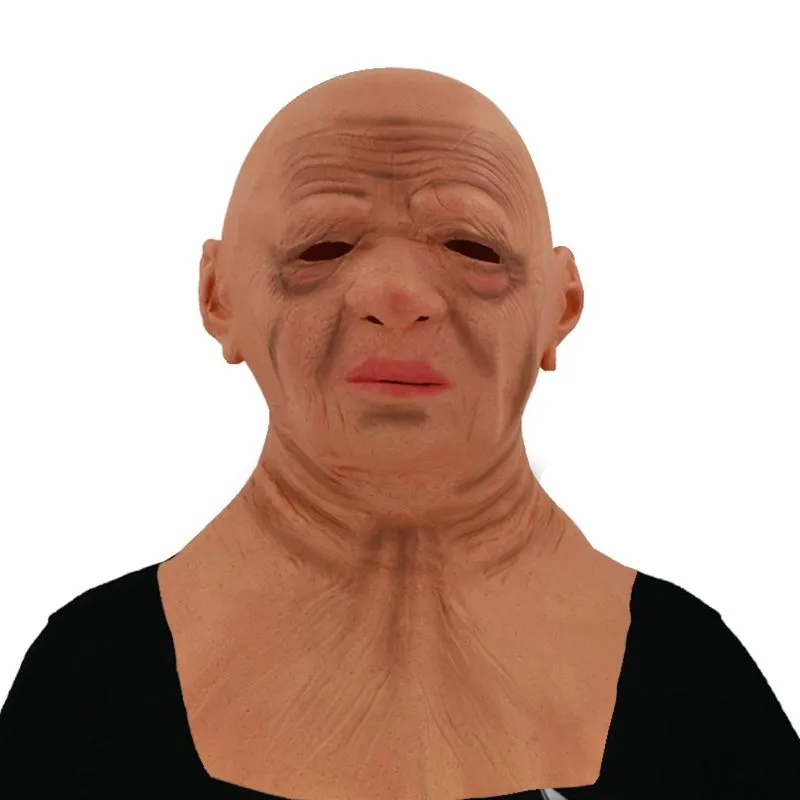Máscara De Cosplay Máscara De Látex Bald Grandma
