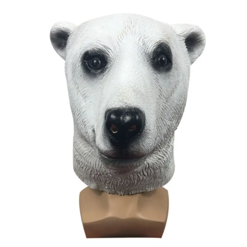 Máscara De Cosplay Máscara Engraçada De Chapelaria Para Animais De Urso Polar