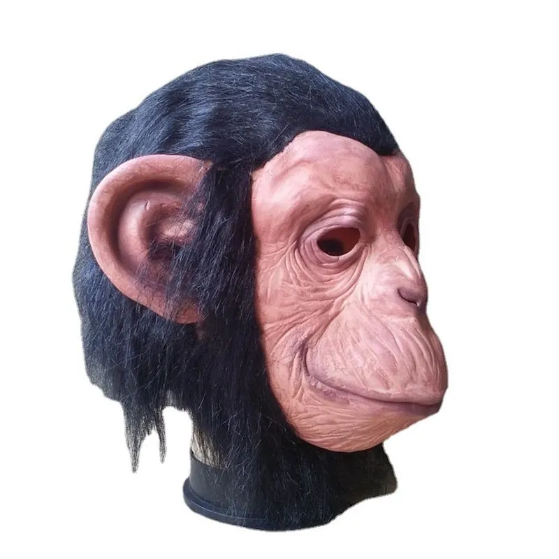 Máscara De Cosplay De Halloween Com Capa De Cabeça Monkey Ball