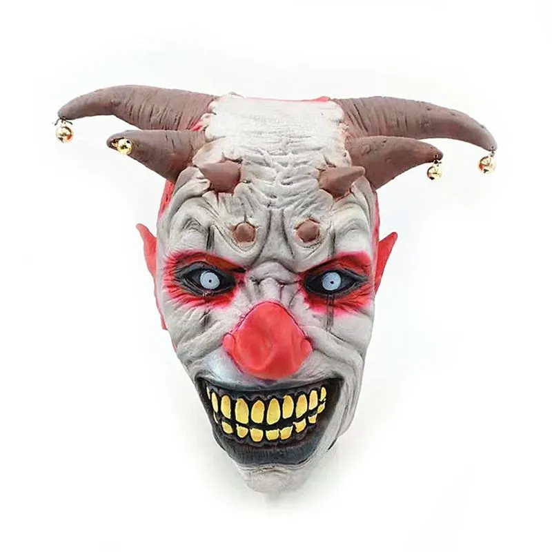 Máscara Devil Bell Clown Cosplay Latex Overhead Party Hall