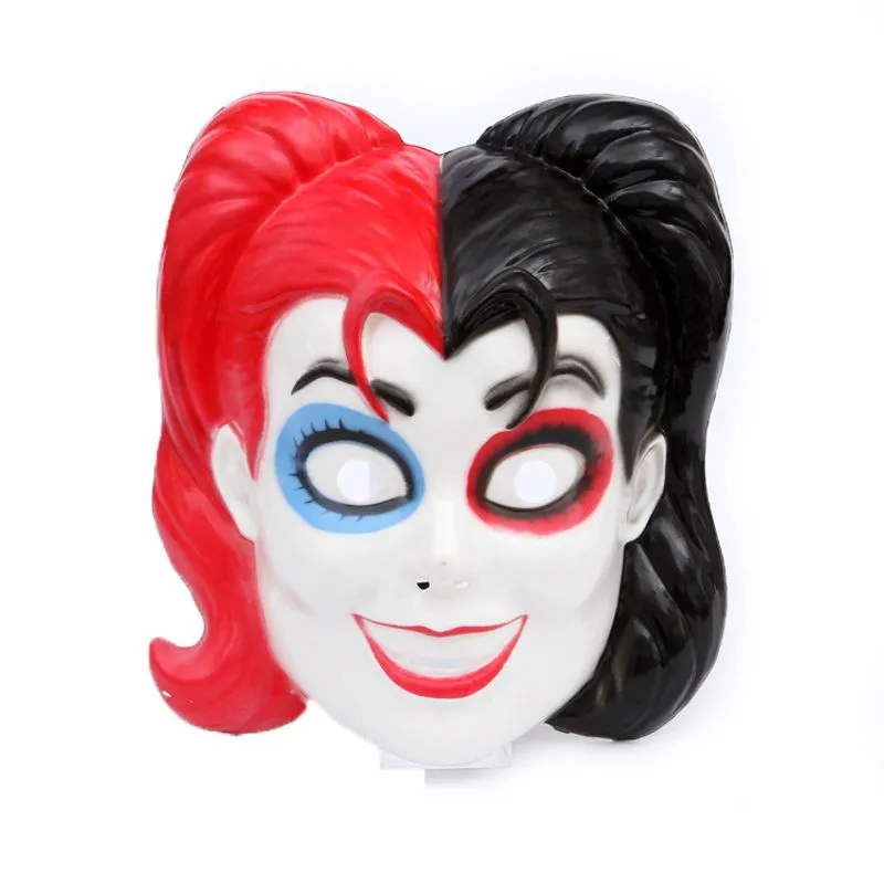 Máscara De Cosplay De Palhaço De Dois Lados, Adereço De Halloween, Plástico