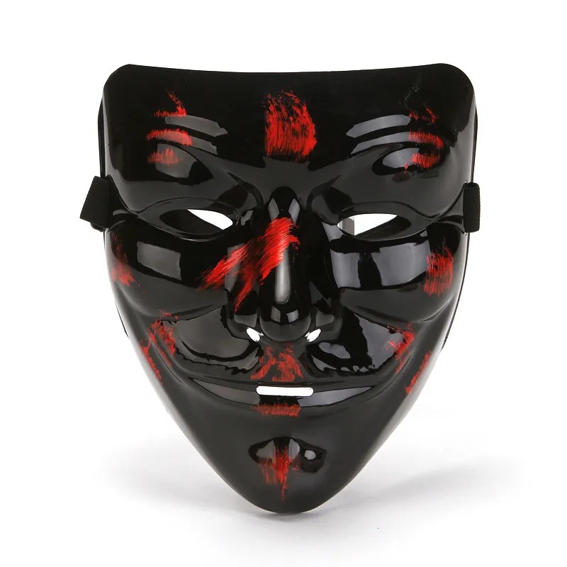 Máscara De Cosplay Black Avenges Halloween Prop Plastic 20x17cm