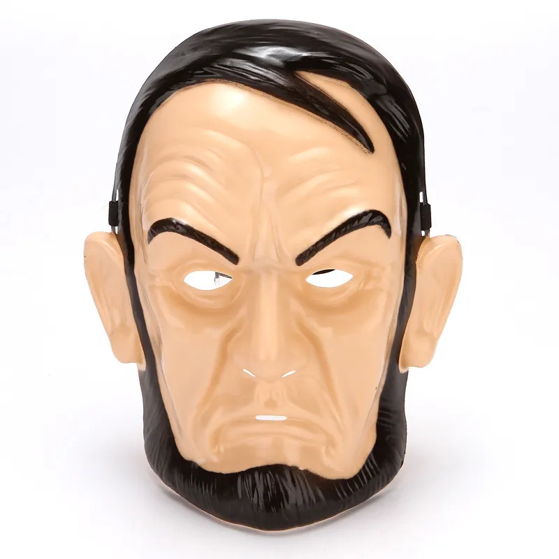 Máscara De Cosplay Black Beard Man Halloween Prop Plastic 81g