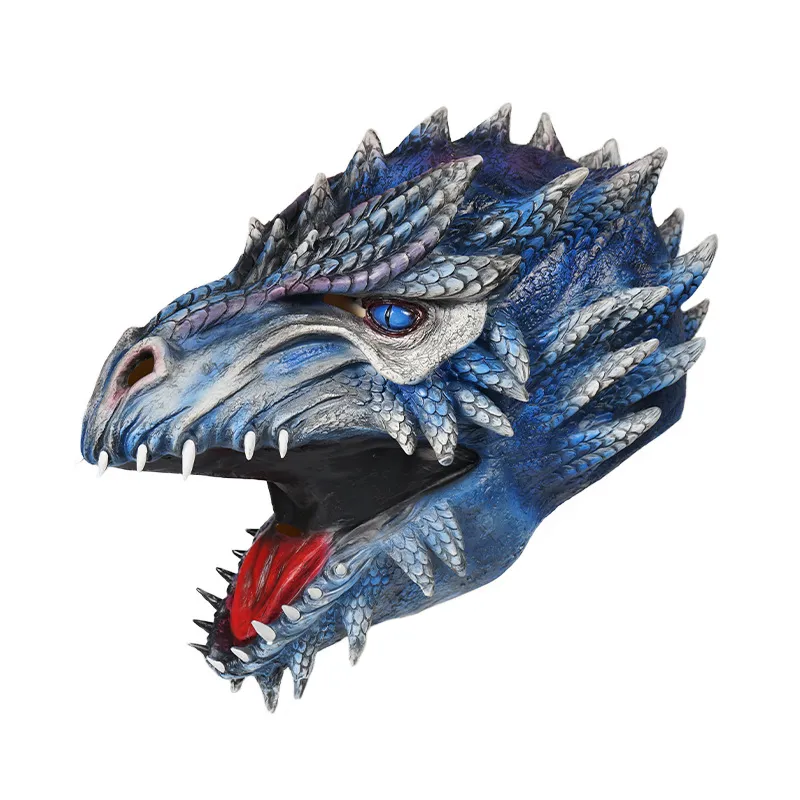 Máscara De Cosplay Dragon Head Halloween Latex Overhead Overhead