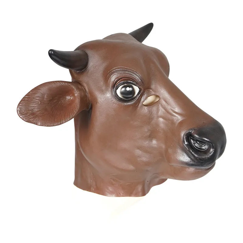 Máscara De Cosplay Bull Head Halloween Latex Overhead Overhead