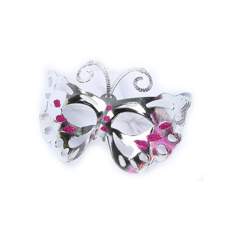 Máscara De Maquiagem De Meio Rosto Princess Butterfly Para Festa Infantil