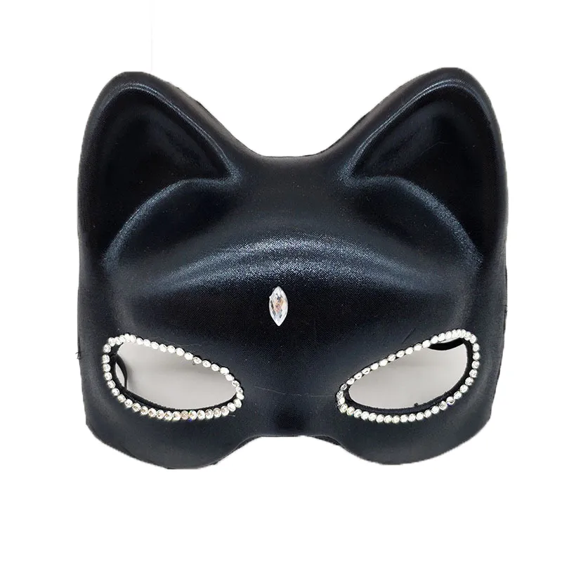 Máscara De Meia Face Cat Bat-mans Cosplay Festa De Halloween