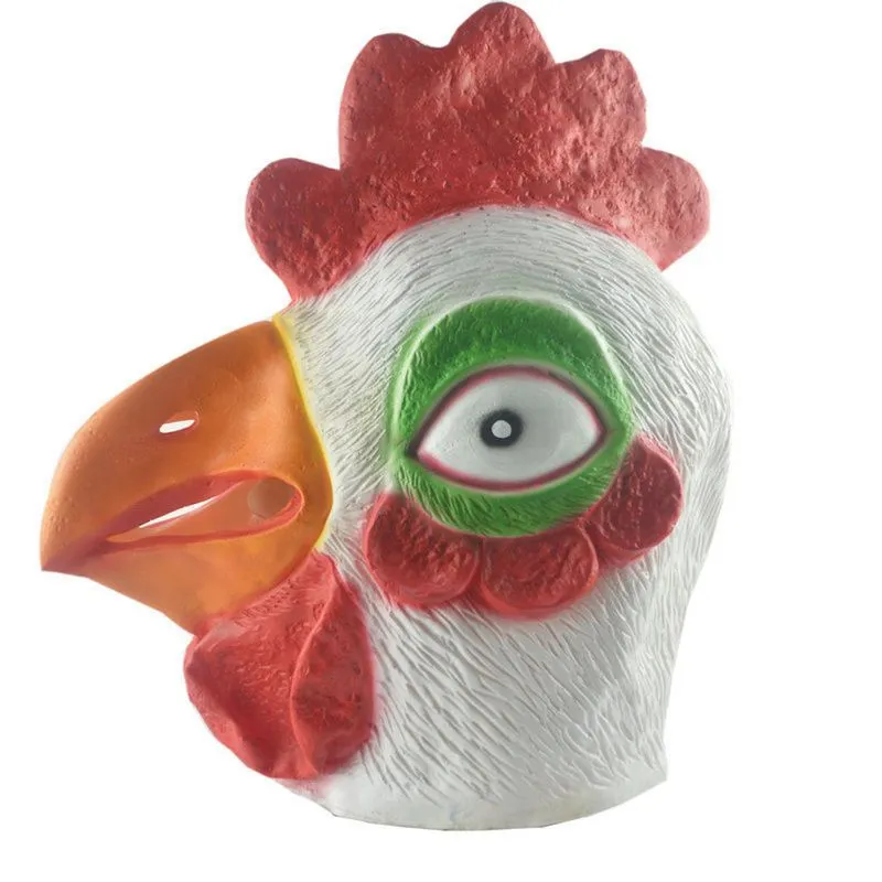 Mask Cock Head, Rosto Inteiro, Fantasia De Festa, Cosplay De Halloween