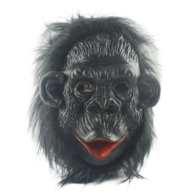 Máscara De Orangotango, Capuz, Macaco, Fantasia Engraçada De Festa De Rosto Inteiro