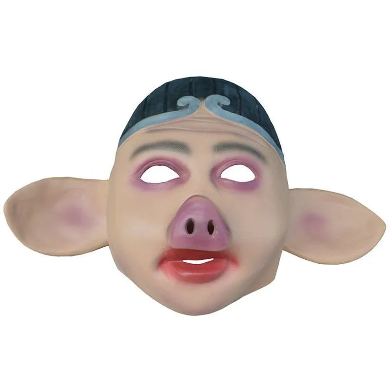 Capa Facial Completa De Látex Journey To The West Pigsy