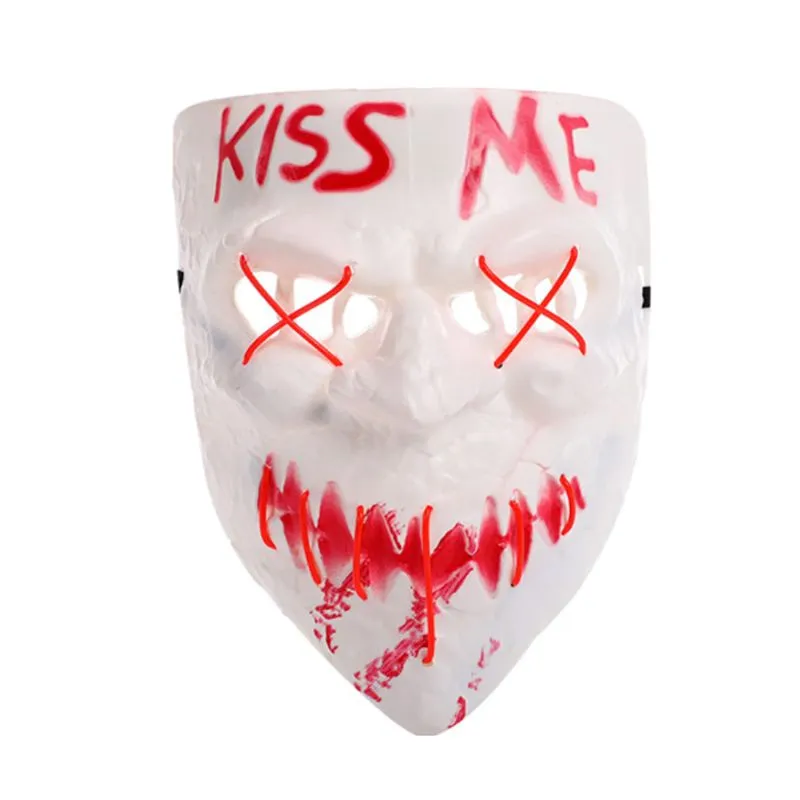 Máscara Led Luminous Purgess Kiss Me Pp Full Face Traje