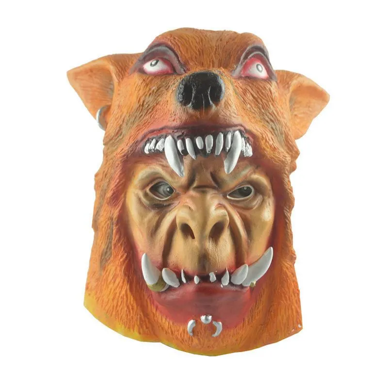 Máscara Wolf Spooky, Capa Facial Completa, Adereço De Cosplay De Halloween