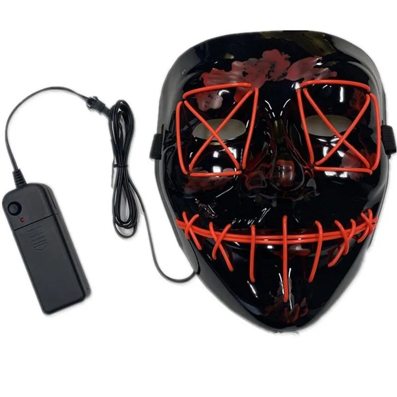 Máscara Led Luminosa Bloody Ghost, Decoração De Halloween Para Rosto Inteiro
