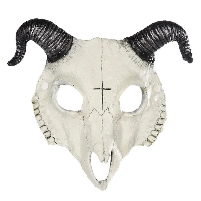 Mask Skeleton 3d Horror Cosplay Half Face Halloween