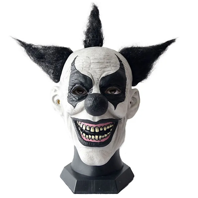Máscara De Palhaço De Halloween, Capa Facial Completa De Látex Dark Knights