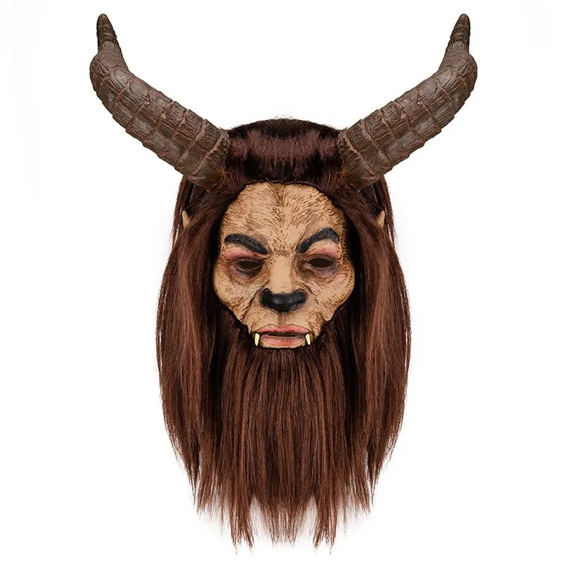 Máscara De Látex Com Capa Facial Completa Beauty Beast Halloween Cosplay
