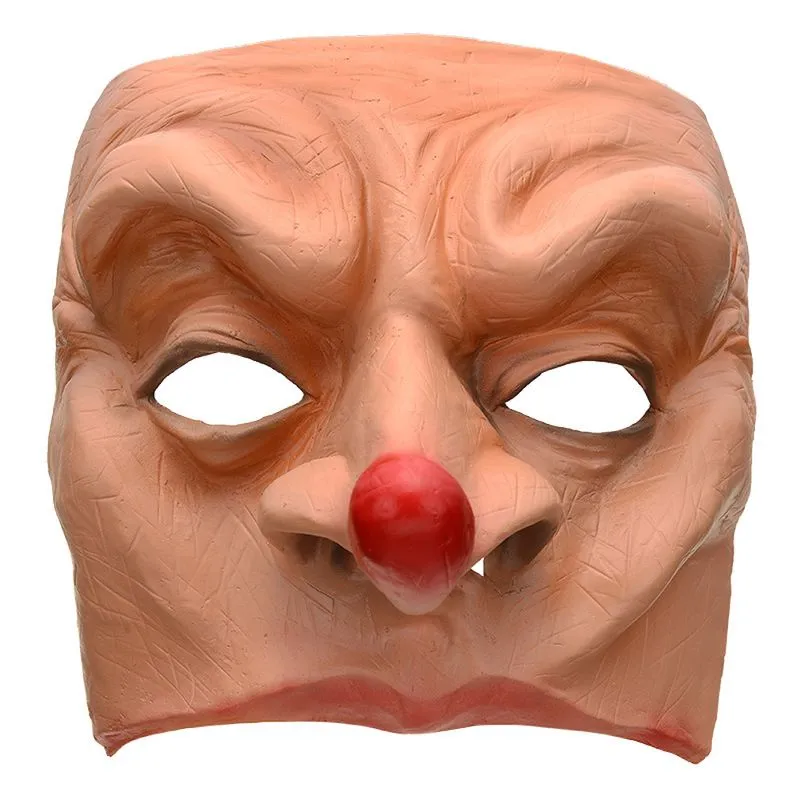 Máscara De Cicatriz De Halloween, Capa De Látex, Meia Face, Adereço De Cosplay