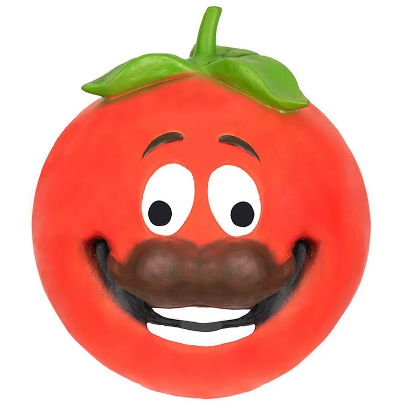 Máscara De Látex, Capa Facial Completa, Tomate, Adereço De Cosplay De Halloween