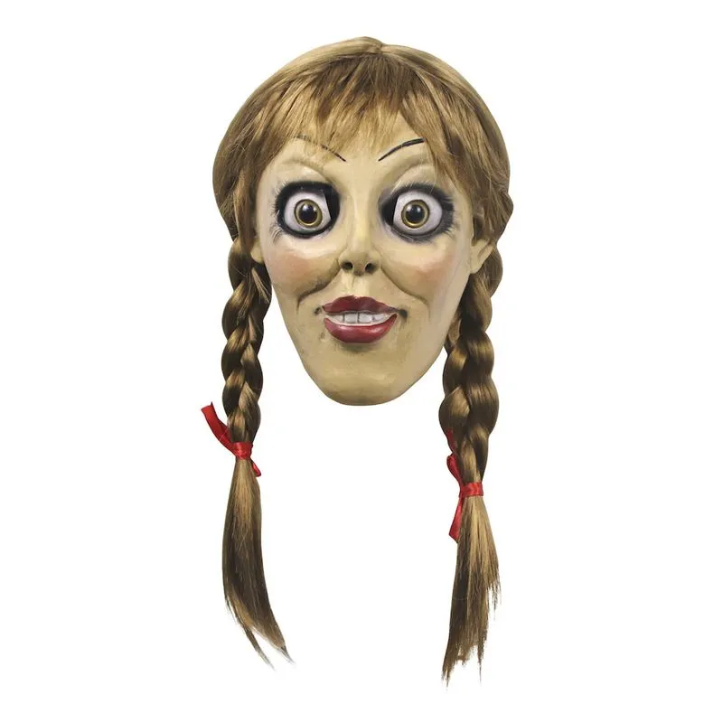 Máscara Annabel Halloween Ghost Cosplay Latex Face Child