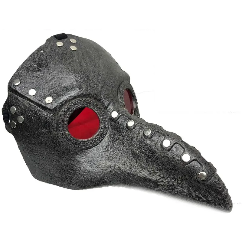 Máscara Steampunk Plague Doctor Halloween Cosplay Latex Half