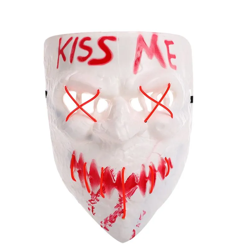 Máscara De Limpeza Led, Capa Facial Completa, Festa De Cosplay De Halloween