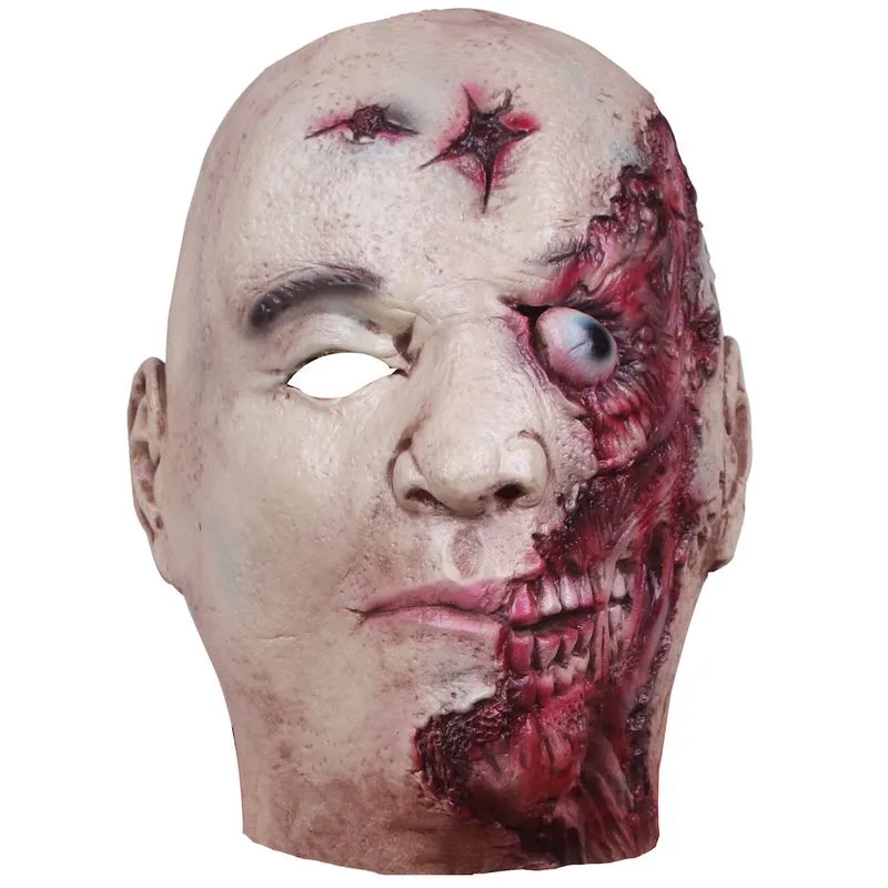 Máscara Facial Completa De Látex Para Rosto Humano Podre De Halloween