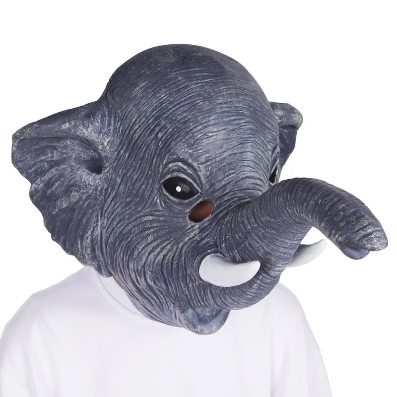 Máscara, Elefante, Rosto Inteiro, Festa De Halloween, Cosplay