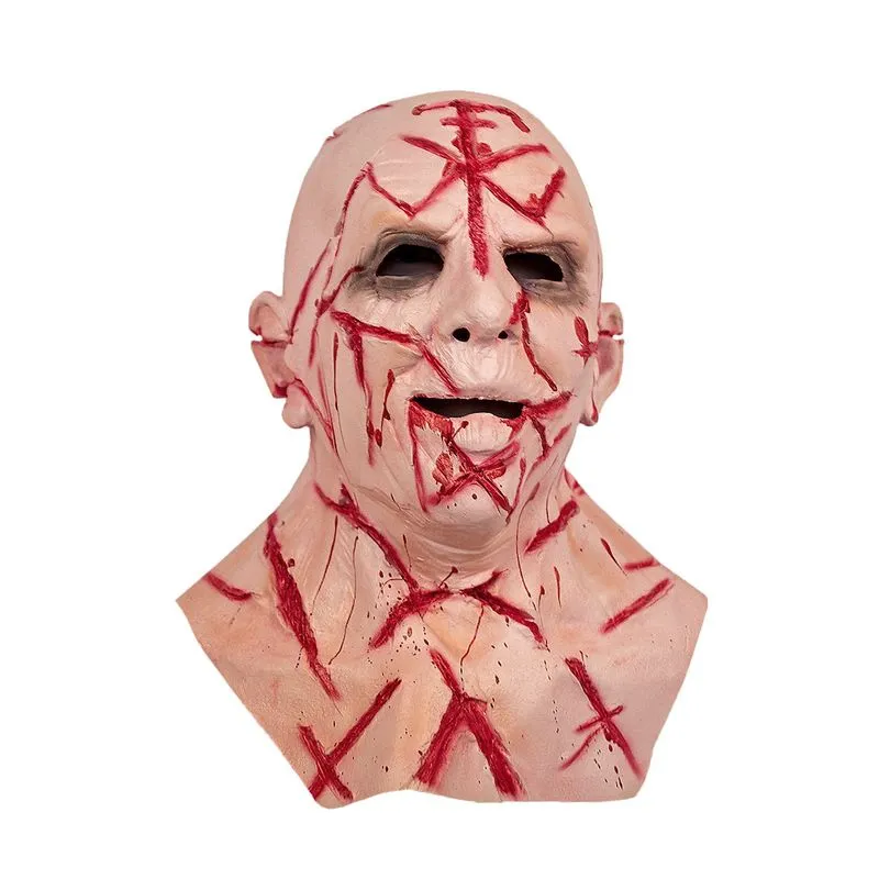 Mask Scar Hood Horror Latex Full Face Cover Costume Play