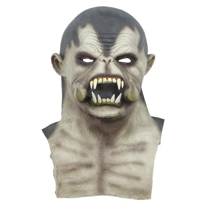 Capa Facial Completa De Látex Para Halloween Cosplay Prop Monster