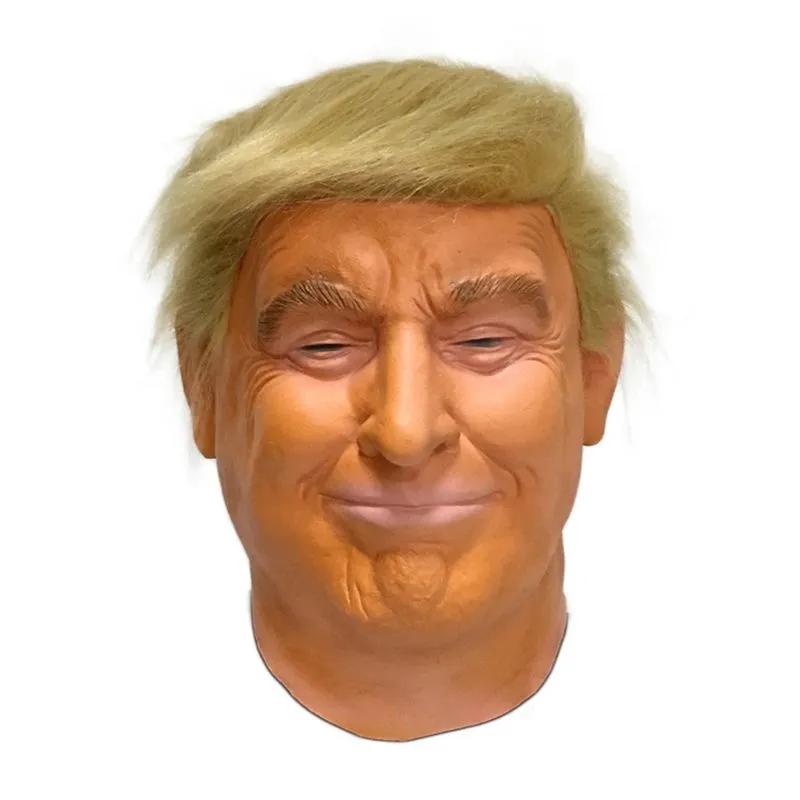 Mask Trump Latex Full Face Cover Halloween Cosplay Show