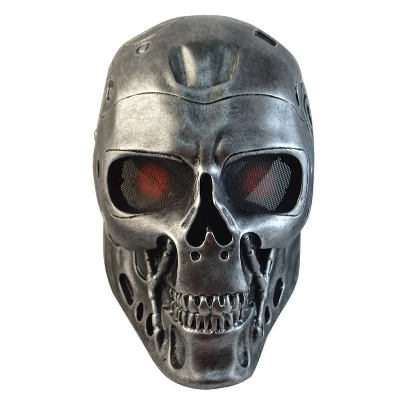 Máscara De Caveira De Resina De Halloween Para Terminadores Faciais De Látex 0,66 Kg