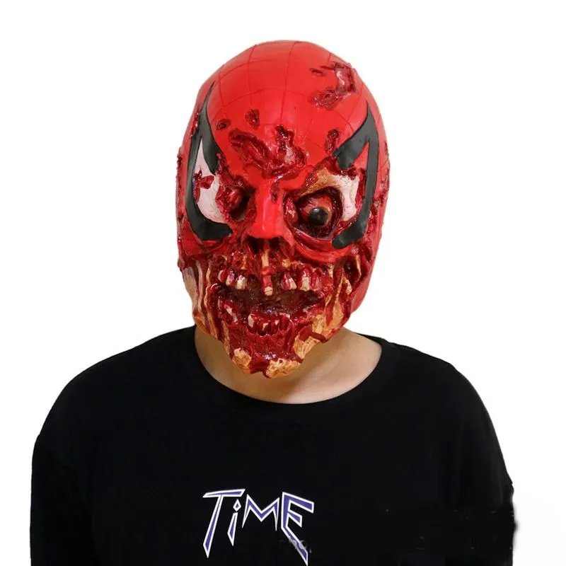Mask Horror Bleeding Skull Latex Para O Carnaval De Halloween