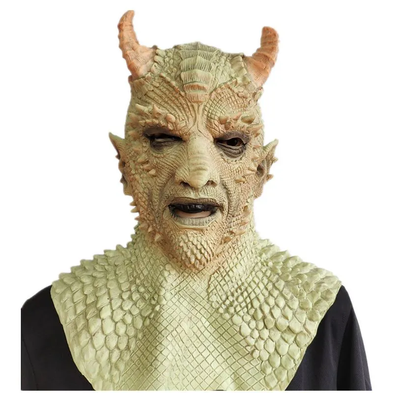 Máscara Diablos Lie Belial Devil Latex Para O Carnaval De Halloween C