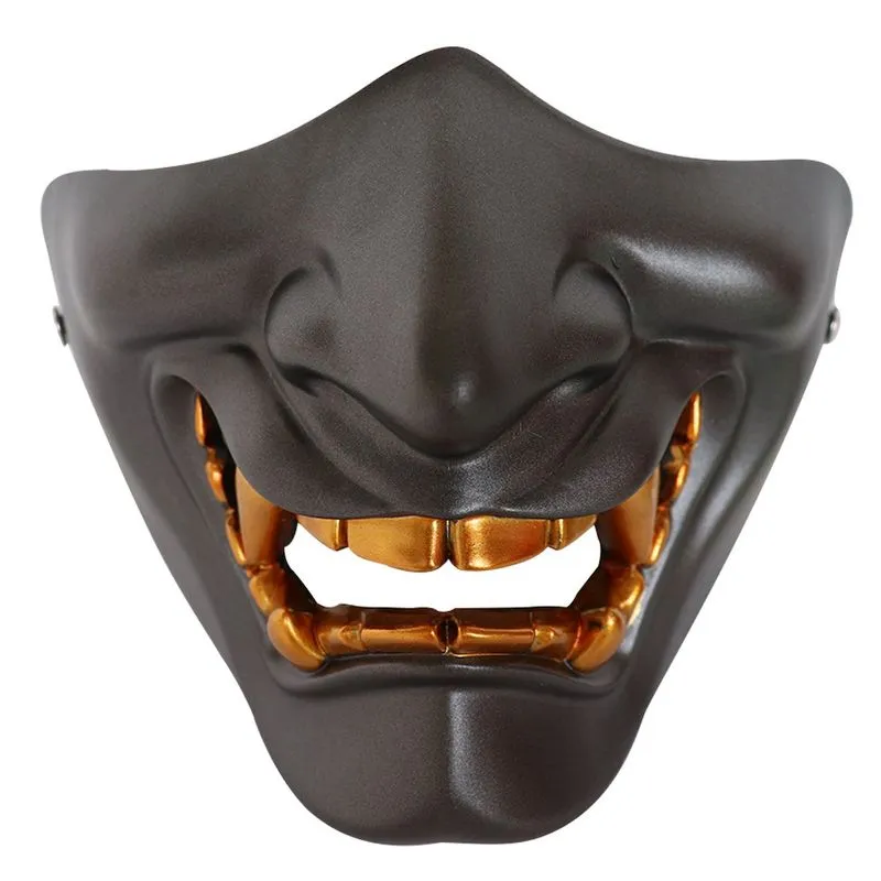 Máscara De Látex Half Face Grimace Devil Prajna Para Adultos De Halloween