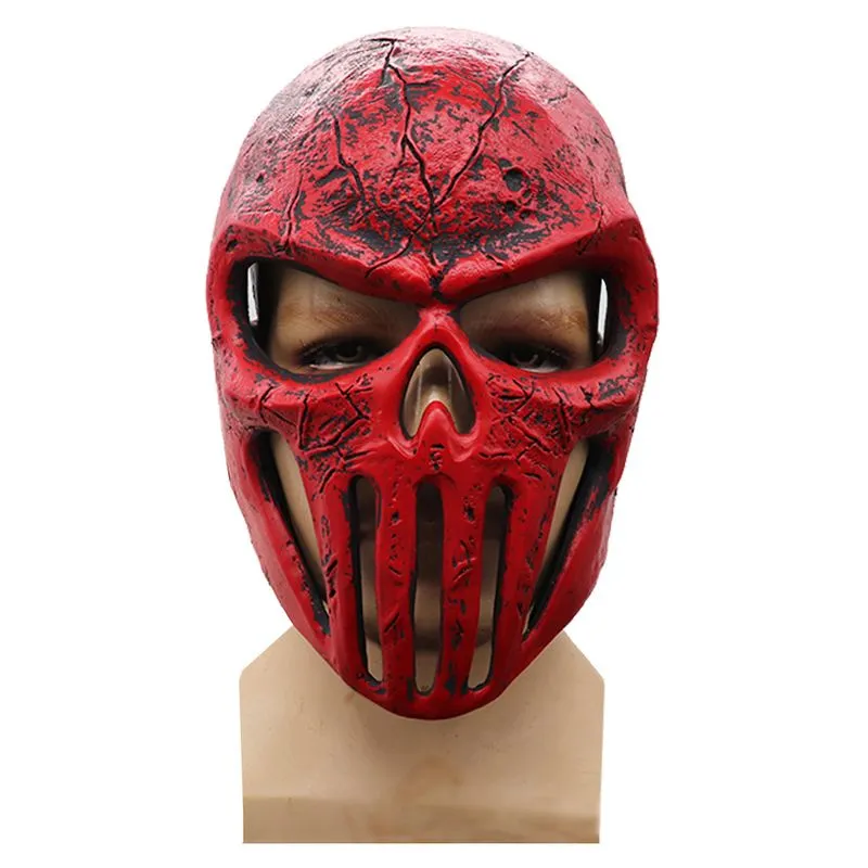 Máscara De Caveira De Terror De Halloween Máscara De Látex Principal Para Fantasia