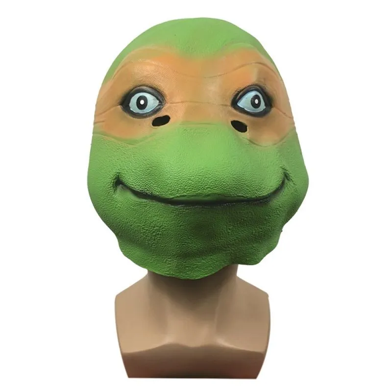 Máscara De Látex Com Capacete Animal Ninja Turtle Para Carnaval De Halloween