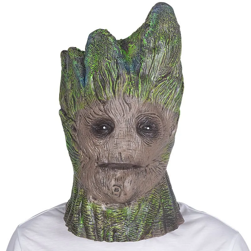 Máscara De Cosplay De Halloween Guardiões Da Galáxia Groot Latex