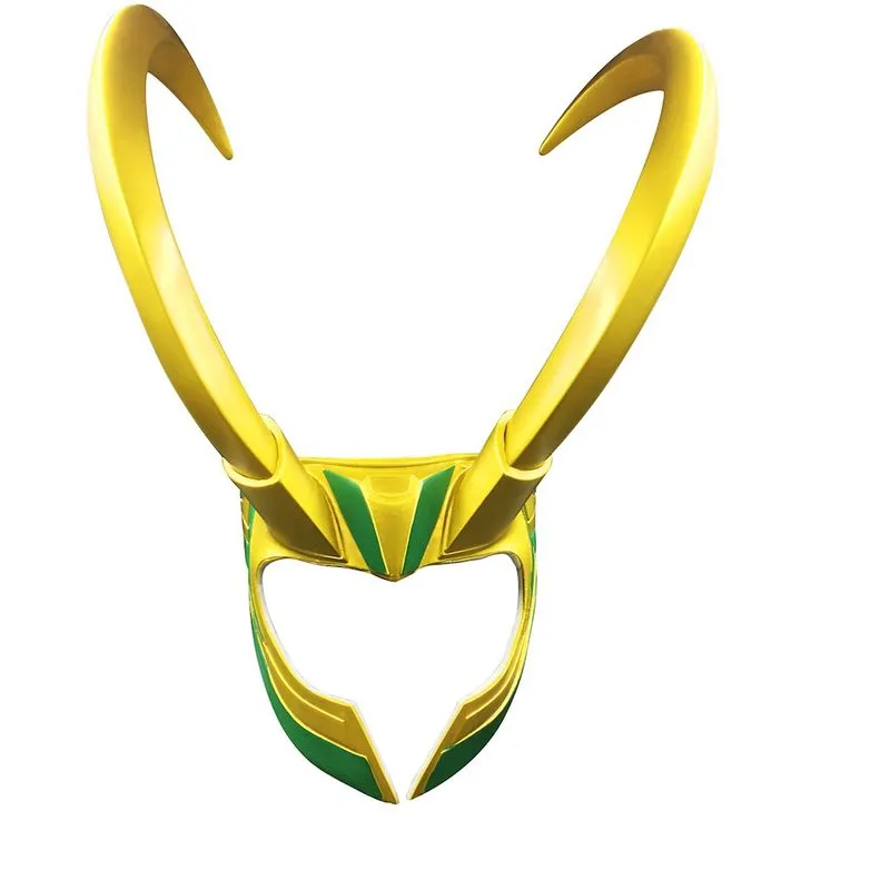 Máscara De Halloween Loki Helmet Cosplay Pvc Para Adultos