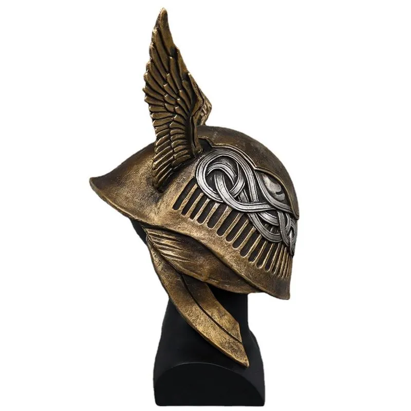 Halloween Cosplay Valkyries Mask Headgear Latex Para Adultos