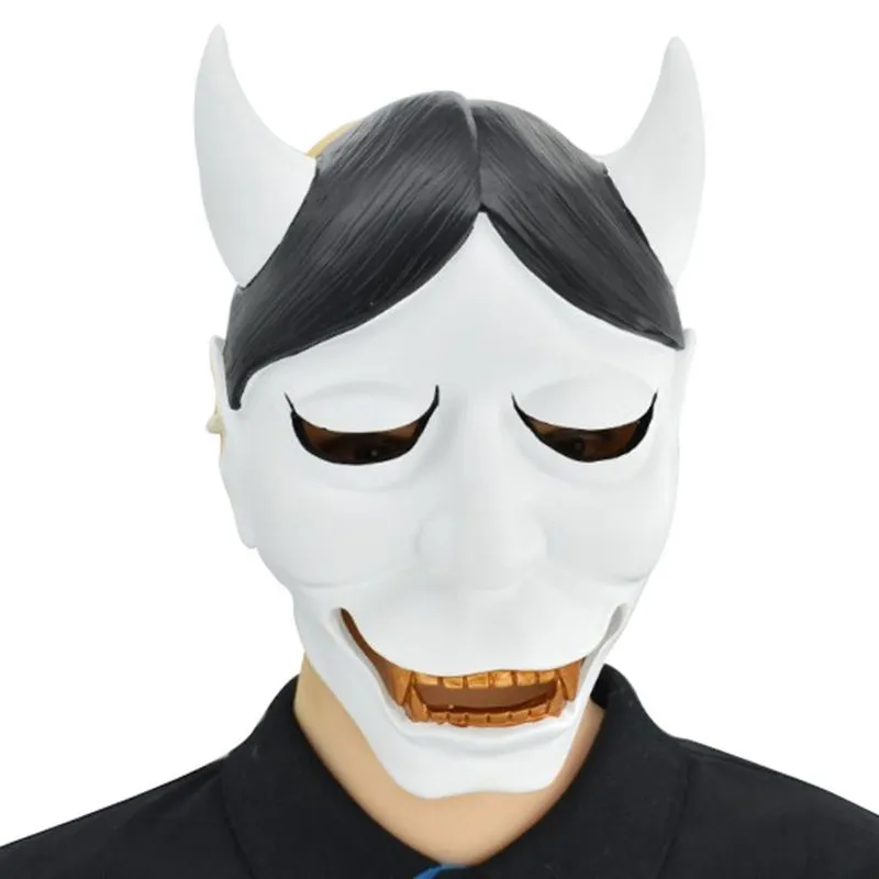 Máscara De Cosplay Horror White Fox Halloween Carnaval Páscoa