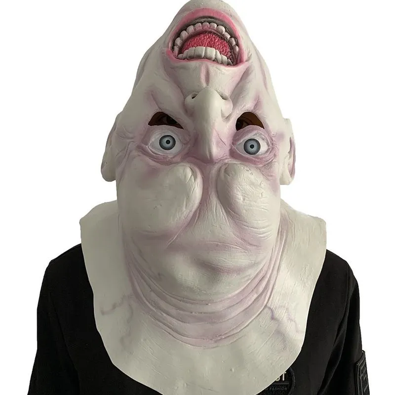 Máscara De Cosplay Com Cabeças Invertidas, Látex, Halloween, Carnaval, Páscoa