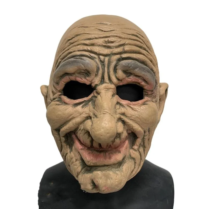 Máscara De Cosplay, Homem Velho, Cabeça Careca, Halloween, Carnaval, Látex