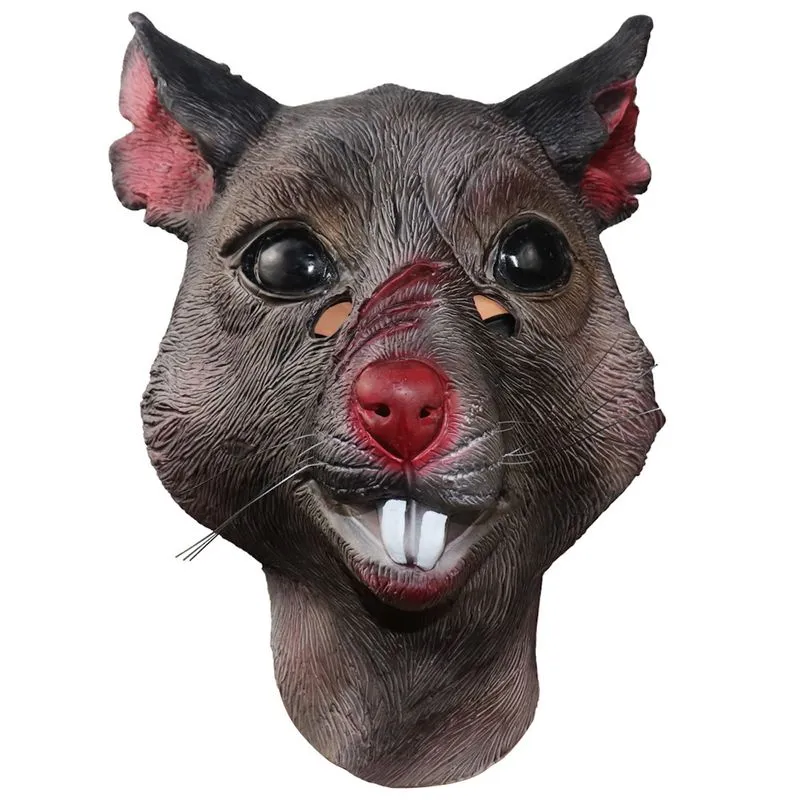 Máscara De Cosplay Ninjas Mouse Latex Halloween Carnaval Páscoa